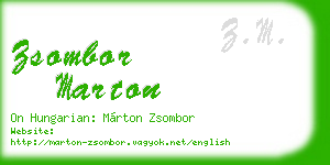 zsombor marton business card